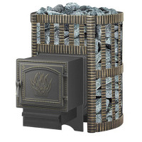 Чугунная печь для бани Легенда Ковка 12 261 (Везувий) до 14 м3