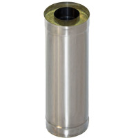 Сэндвич труба для дымохода L=1.0 м (НЕРЖ-439/0,5-ОЦИНК/0,5) d-80/160 (УМК) Сэндвич труба для дымохода L=1.0 м (НЕРЖ-439/0,5-ОЦИНК/0,5) d-80/160 (УМК)