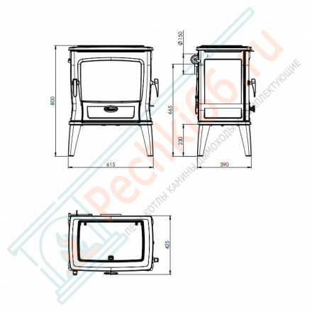 Чугунная печь Tai45M (Dovre)