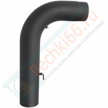 Модуль подключения 90° черный, бесшовный, с шибером и ревизией d-150 (Darco)