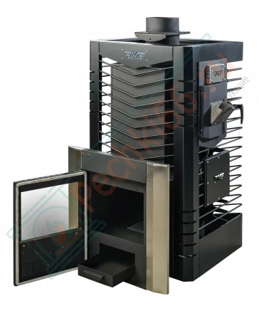 Печь для бани из нержавеющей стали № 06МСП - Н 03, с парогенератором (Тройка) до 36 м3