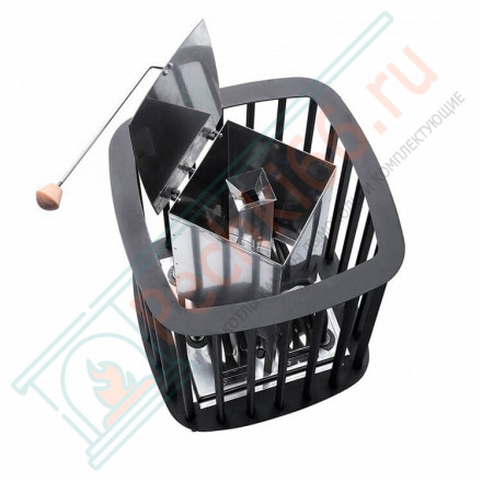 Электрическая печь Премьера Руса 6 кВт, с закрытой каменкой (Инжкомцентр ВВД) до 7 м3