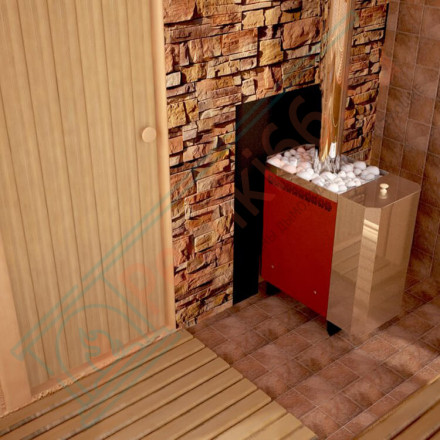 Печь для бани Сахара-10 ЛБ (2018), с баком 33 л (Теплодар)