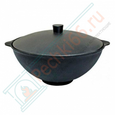 Казан чугунный с крышкой 6л. (Балезино)