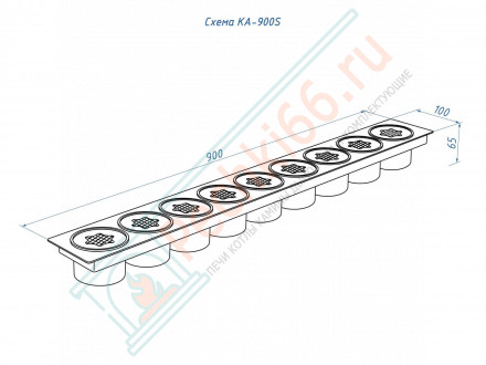 Каминный адаптер D85-900S (Lux Fire)