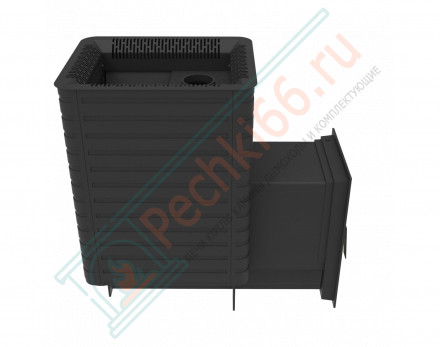 Печь для бани Фаворит 24 Д-2, каминная дверца (Березка)