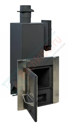 Печь для бани из нержавеющей стали №06-МП-Н 18 с парогенератором (Тройка) до 18 м3