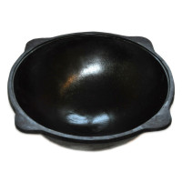 Узбекский чугунный казан круглое дно 50 л. без крышки (Наманган DAVR METALL)