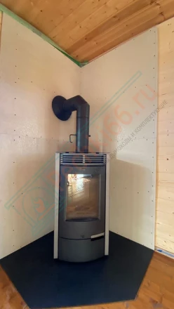 Печь-камин Мета-Бел Сена 7 под ключ (монтаж 07.2022)