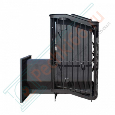 Банная печь Терма Каменка удлиненная топка, панорама (Варвара)