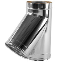 Тройник 45° V50R с изол (AISI-321/0,8-AISI-304/0,5) d-180/280 (Вулкан-Cerablanket)