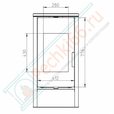 Печь-камин Doranа Top (Thorma) до 182 м3