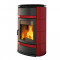 Печь-камин с водяным отоплением Norma S Idro D.S.A, цвет бордовый (La Nordica)