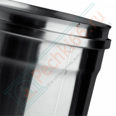 Заглушка внешняя (для трубы) (AISI-316L/0,8/ЭМАЛЬ) d-120 (Craft-HF-P)