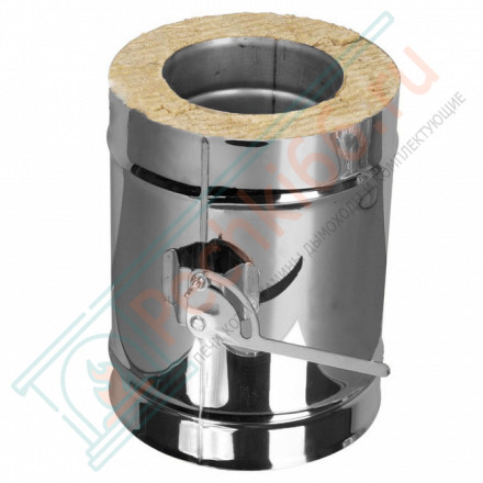 Задвижка повортная с механизмом фиксации V50R с изол (AISI-321/0,8-AISI-304/0,5) d-300/400 (Вулкан-Cerablanket)