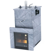 Печь для бани Анапа с боковым подключением в талькохлорите (ИзиСтим)