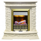 Каминокомплект Luzern - Слоновая кость с электрическим очагом Danville Antique Brass FB2 Каминокомплект Luzern - Слоновая кость с электрическим очагом Danville Antique Brass FB2