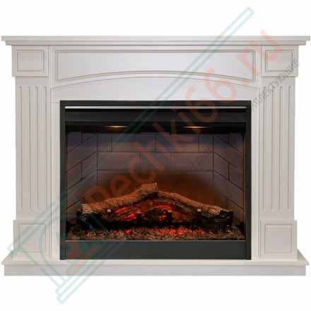 Каминокомплект Boston - Белый с электроочагом Symphony 26'' DF2608-INT (Dimplex)