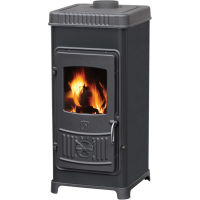 Чугунная печь Dora 8 N, черная (Plamen) до 144 м3