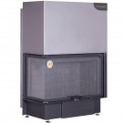 Топка Дельта 1000 LB два стекла левая черный шамот (Экокамин)