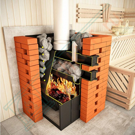 Печь банная Хотабыч V3 под обкладку (Дионис)
